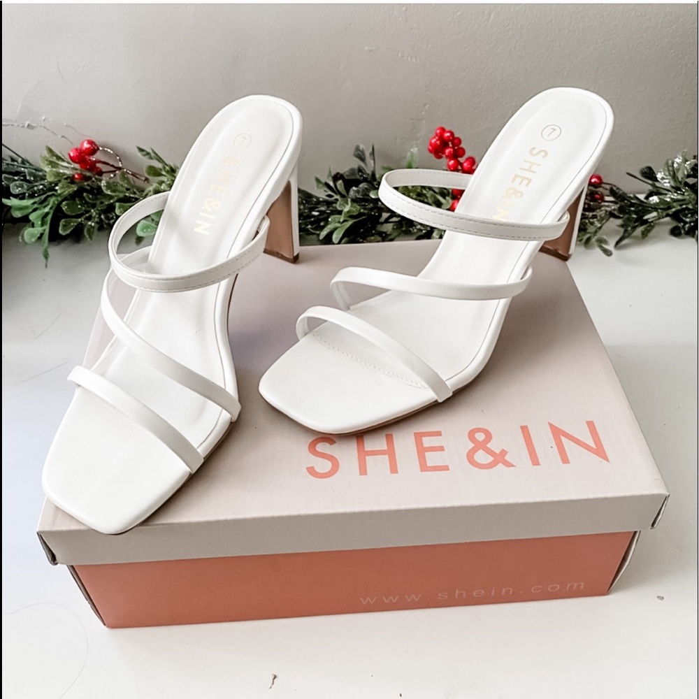 NEW Square Toe Strappy Heels